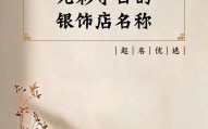 银饰店铺名字大全，时尚银饰店名推荐与取名技巧