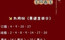 2025年10月结婚吉日查询 2025年10月适合办婚礼的好日子有哪些