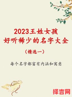 王姓女孩优雅名字大全，好听有气质的王字女名推荐-第1张图片