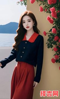 2025年8月13日 水火相济日穿搭：蓝红配色化解冲突气场-第1张图片