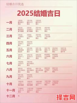 2025年10月结婚黄道吉日 2025年11月婚嫁吉日查询-第1张图片