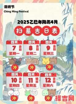 2025年11月扫墓吉日吉时查询 2025年11月适合扫墓的黄道吉日有哪些-第1张图片